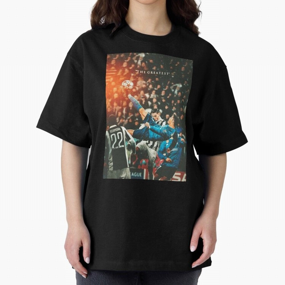 Ronaldo Bicycle Kick Skills Greatest, Ronaldo Gifts, Ronaldo Best Selling , Ronaldo Top Items Poste Oversized T-Shirt Bring Global Tournament Vibes to Match Day Hype around FIFA World Cup 2026, CR7 and Messi, Germany, Tournament Hype, Historic