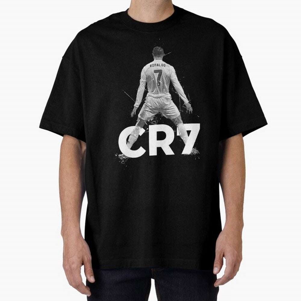 Cristiano Ronaldo Oversized T-Shirt Carry the Colors and Pride of Match Day Hype around FIFA World Cup 2026 USA Canada Mexico, Haaland and Mbappe, France and Portugal, Worldwide Fan Energy, Dramatic Goals, Stadium Lights and Championship