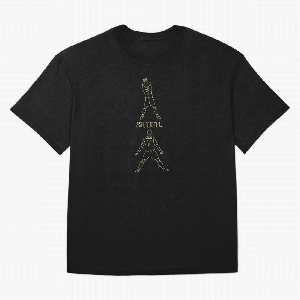 Cristiano Ronaldo siuuu Oversized T-Shirt Mark Global Football Passion for FIFA World Cup 2026, Featuring Haaland and Mbappe, France, Football History, Final Match Energy, Crowd Noise and Once in a Lifetime Moments; Perfect for Supporters Who Want