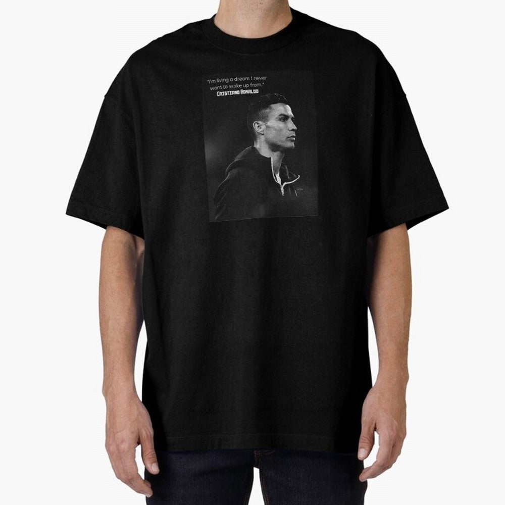 Cristiano Ronaldo motivational quote Oversized T-Shirt Turn Every Weekend Toward Global Football Passion for FIFA World Cup 2026, Featuring Neymar, England, France and Netherlands, Supporter Pride, Iconic Celebrations, Legendary Names and Global