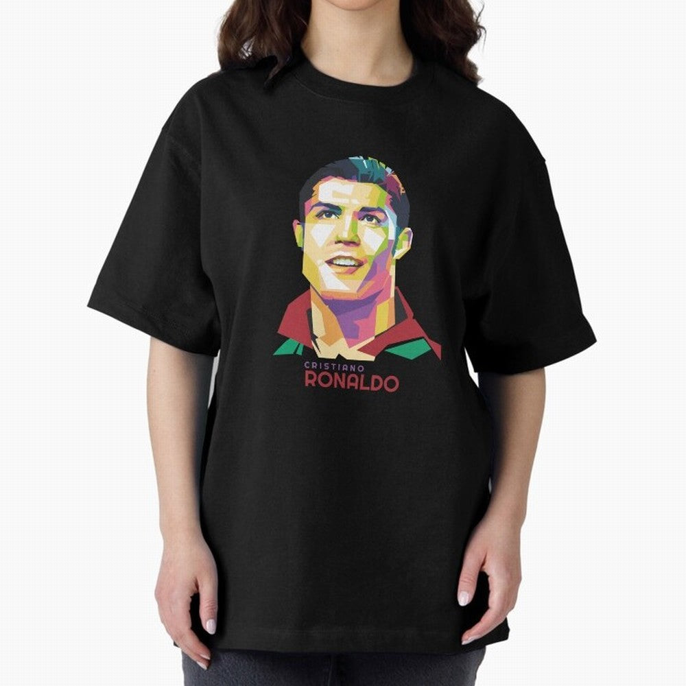Cristiano Ronaldo Oversized T-Shirt Fuel the Hype around Match Day Hype around FIFA World Cup 2026 Group Stage, Mbappe, England and Germany, Classic Soccer Heritage, Championship Pressure, Fan Loyalty and International Pride; Made for Die Hard
