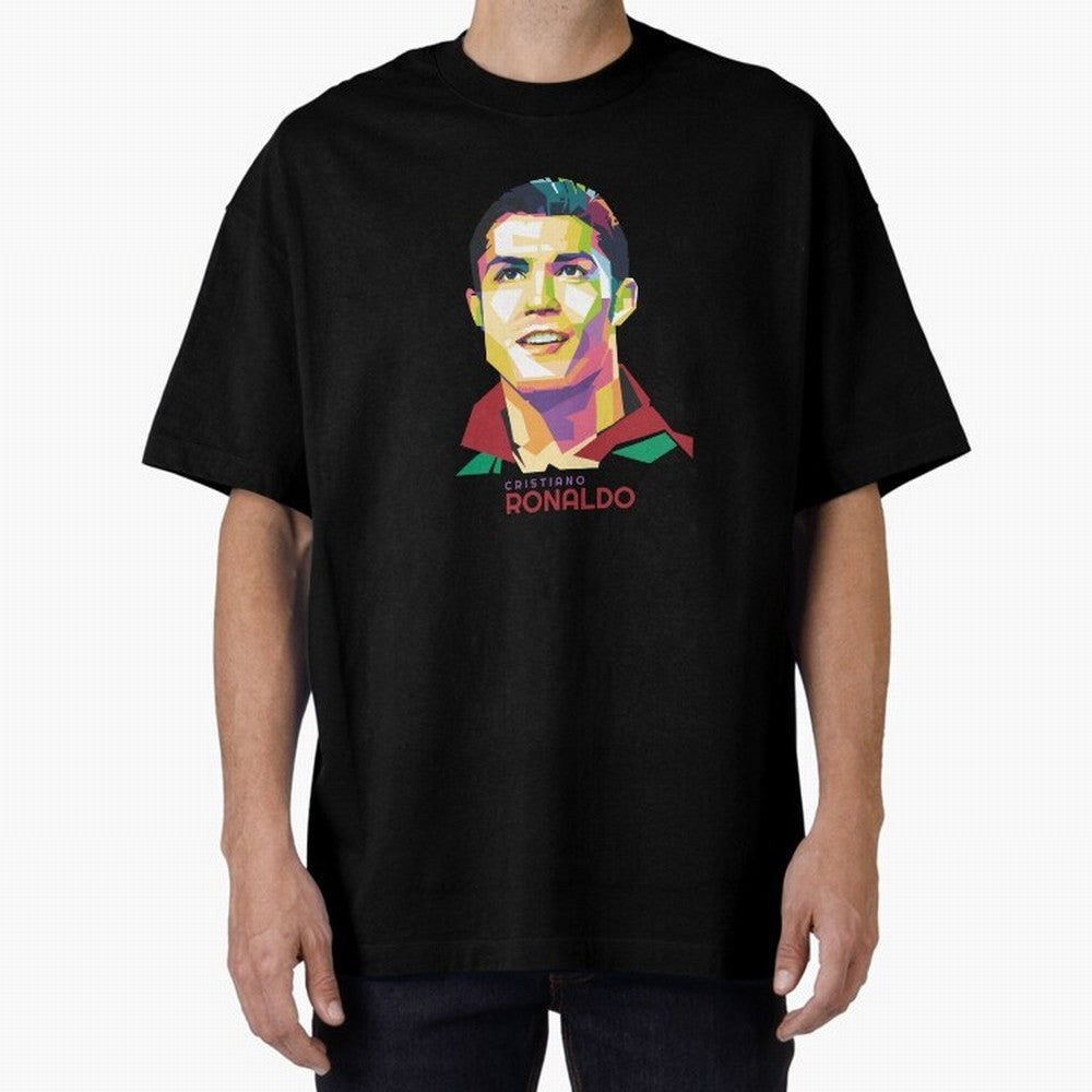 Cristiano Ronaldo Oversized T-Shirt Fuel the Hype around Match Day Hype around FIFA World Cup 2026 Group Stage, Mbappe, England and Germany, Classic Soccer Heritage, Championship Pressure, Fan Loyalty and International Pride; Made for Die Hard