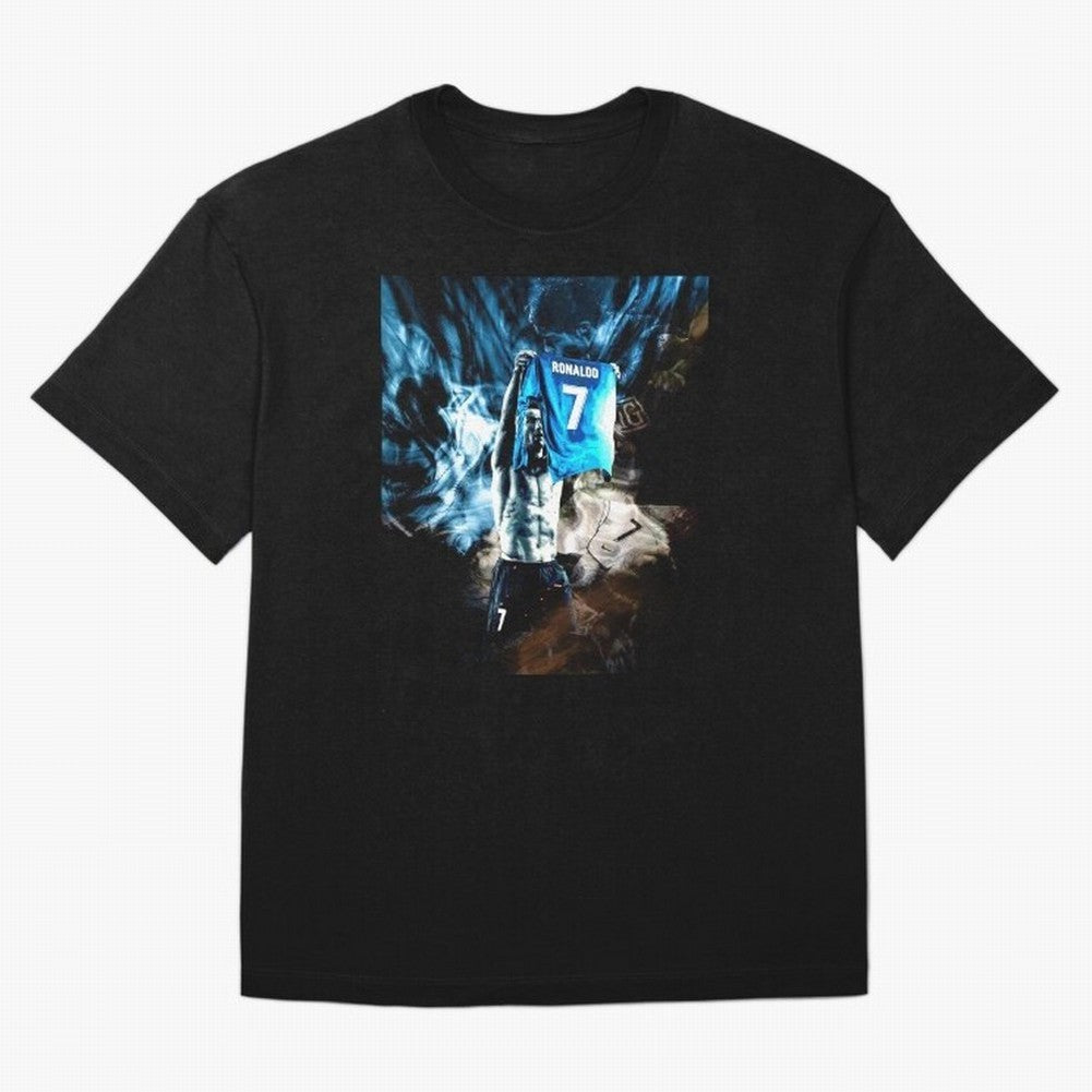 Cristiano Ronaldo Graphic Oversized T-Shirt Back Your Heroes with FIFA World Cup 2026 Group Stage Spirit, Filled with Portugal, Spain and Germany, Messi, CR7 and Mbappe, Stadium Memories, Football Loyalty, International Chants and Championship