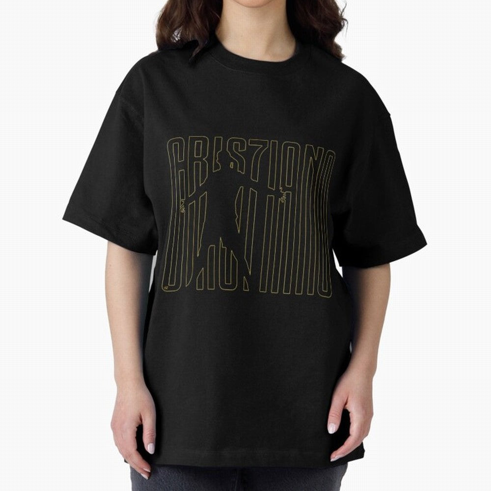 Maglia Cristiano Ronaldo Oversized T-Shirt Experience FIFA World Cup 2026 USA Canada Mexico Highlighting Mbappe, Brazil, Portugal and Argentina Energy, Global Supporter Spirit, Legendary Goals, National Colors and Tournament Celebration; Made for