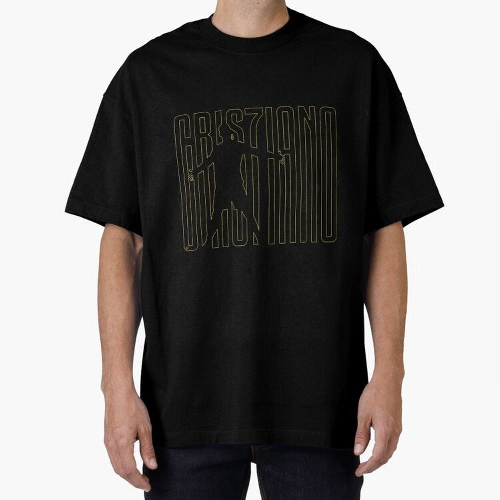 Maglia Cristiano Ronaldo Oversized T-Shirt Experience FIFA World Cup 2026 USA Canada Mexico Highlighting Mbappe, Brazil, Portugal and Argentina Energy, Global Supporter Spirit, Legendary Goals, National Colors and Tournament Celebration; Made for