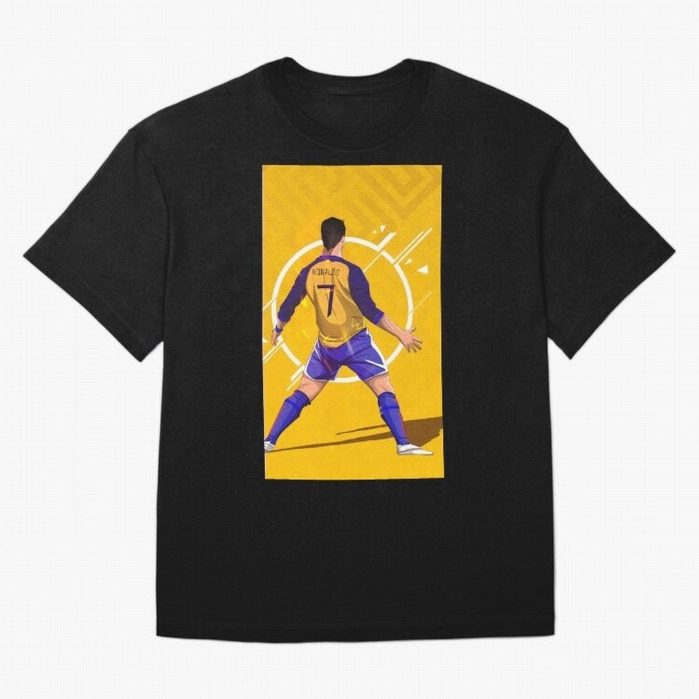 Cristiano Ronaldo Oversized T-Shirt Celebrate Classic Football Spirit in FIFA World Cup 2026 USA Canada Mexico for Fans of CR7 and Messi and England, France and Netherlands, Bringing Stadium Chants, National Pride, Trophy Dreams and Unforgettable