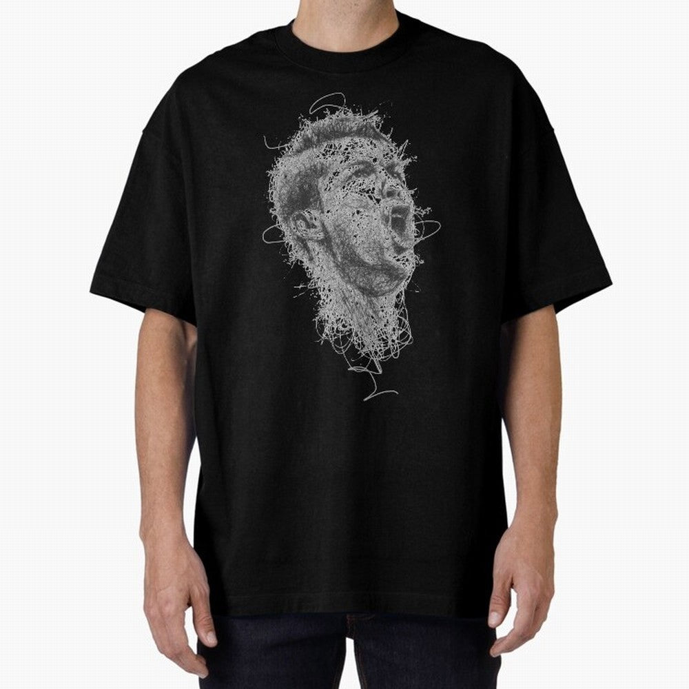 Painting Ronaldo Art Oversized T-Shirt Celebrate the Stars of Match Day Hype around FIFA World Cup 2026 USA Canada Mexico, Haaland, Argentina and Brazil, Football Festival Excitement, Trophy Ambitions, Country Rivalries and Star Player Buzz; Ideal