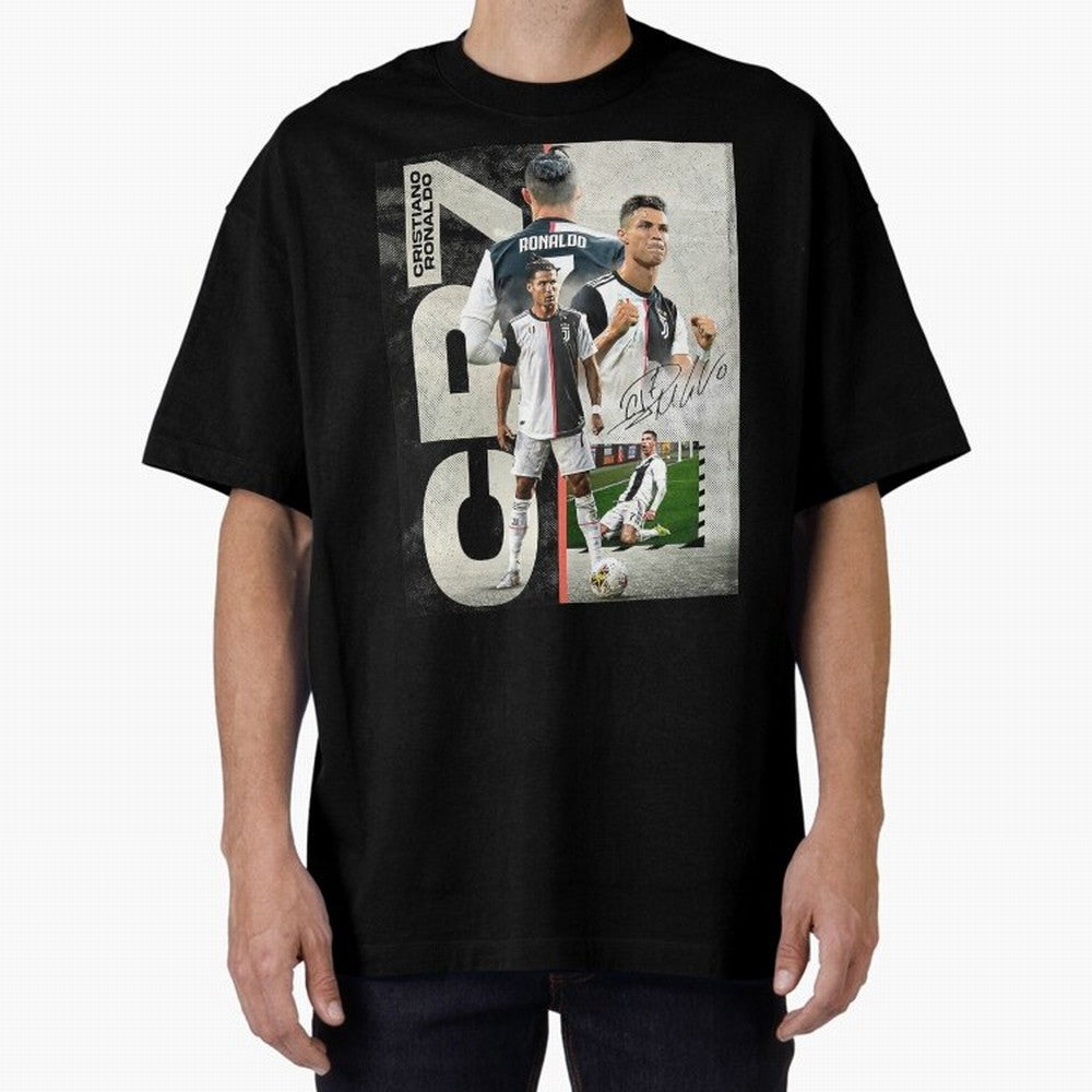 Cristiano Ronaldo Goals Oversized T-Shirt Honor Football Greatness during FIFA World Cup 2026 USA Canada Mexico for Fans of Haaland and England, Bringing Stadium Chants, National Pride, Trophy Dreams and Unforgettable Football Memories; Made for