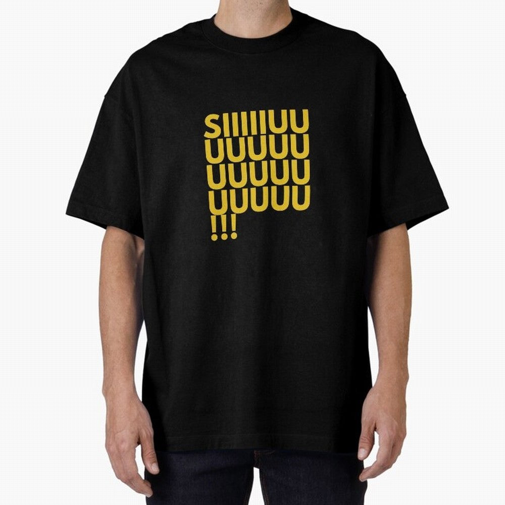Cristiano Ronaldo Siuuu Oversized T-Shirt Experience the Global Stage of FIFA World Cup 2026 for Fans of Messi and Cristiano Ronaldo and France, Bringing Supporter Pride, Iconic Celebrations, Legendary Names and Global Match Day Energy; Perfect for