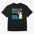 Drink Water Ronaldo Oversized T-Shirt Celebrate Fan Favorites in FIFA World Cup 2026 Inspired by Haaland and Mbappe, Brazil, Portugal and Argentina Energy, Football History, Final Match Energy, Crowd Noise and Once in a Lifetime Moments; Created