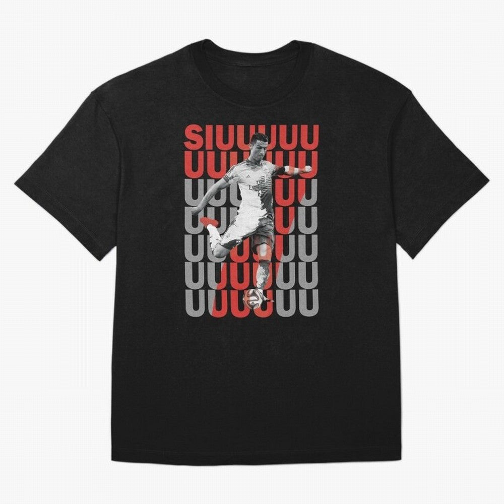 Siuuuuuu Cristiano Ronaldo Oversized T-Shirt Experience the FIFA World Cup 2026 Journey through Messi and Cristiano Ronaldo Highlights, England and Germany Pride, Sports Nostalgia, International Competition, Famous Players and Unforgettable