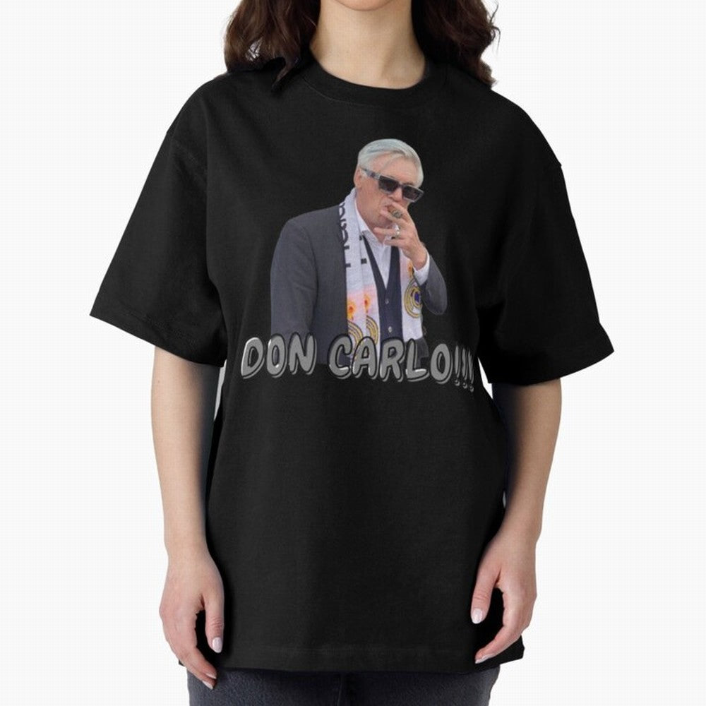 Don Carlo Ancelotti Oversized T-Shirt Show Support during FIFA World Cup 2026 Spirit, Capturing Portugal, Neymar, Worldwide Fan Energy, Dramatic Goals, Stadium Lights and Championship Celebrations; Perfect for Fans, Collectors, Family Gatherings,