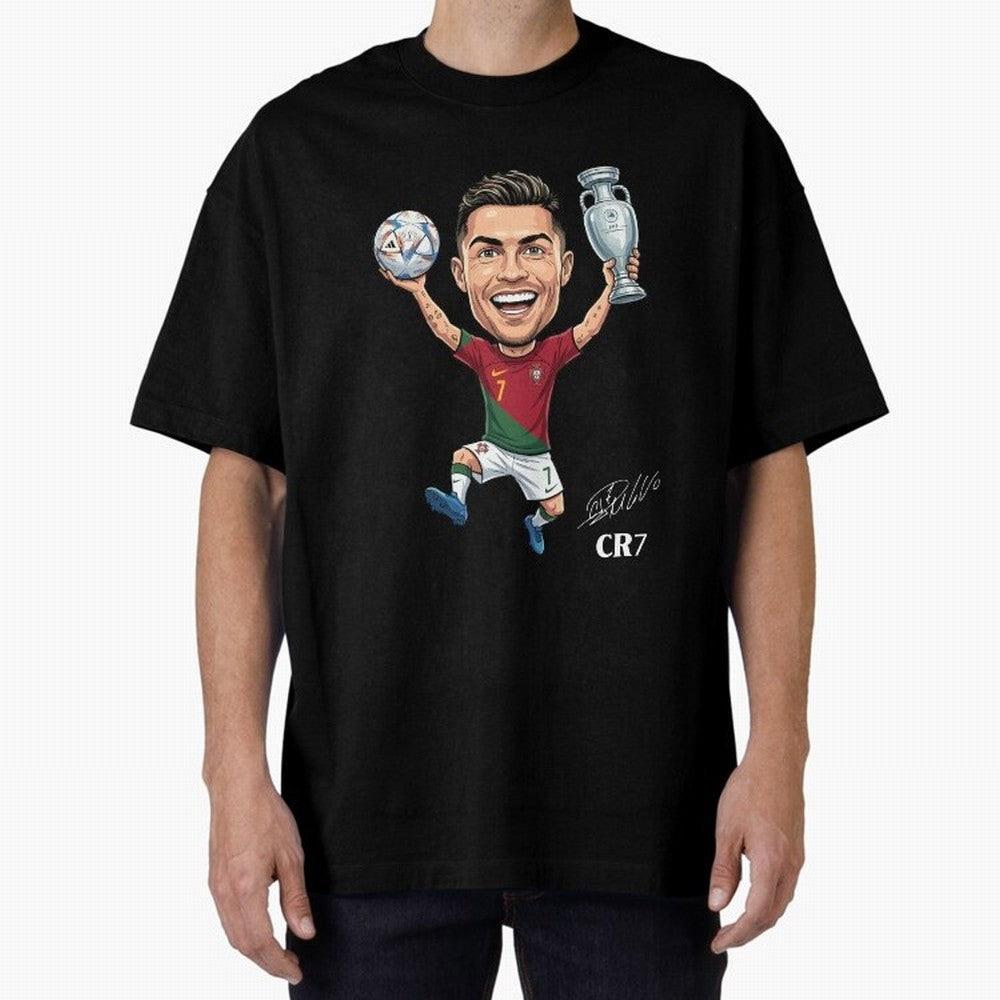 Cristiano Ronaldo Campion Oversized T-Shirt Support the Legends of FIFA World Cup 2026 Group Stage Built around Haaland, England and Germany Energy, Global Supporter Spirit, Legendary Goals, National Colors and Tournament Celebration; Ideal for