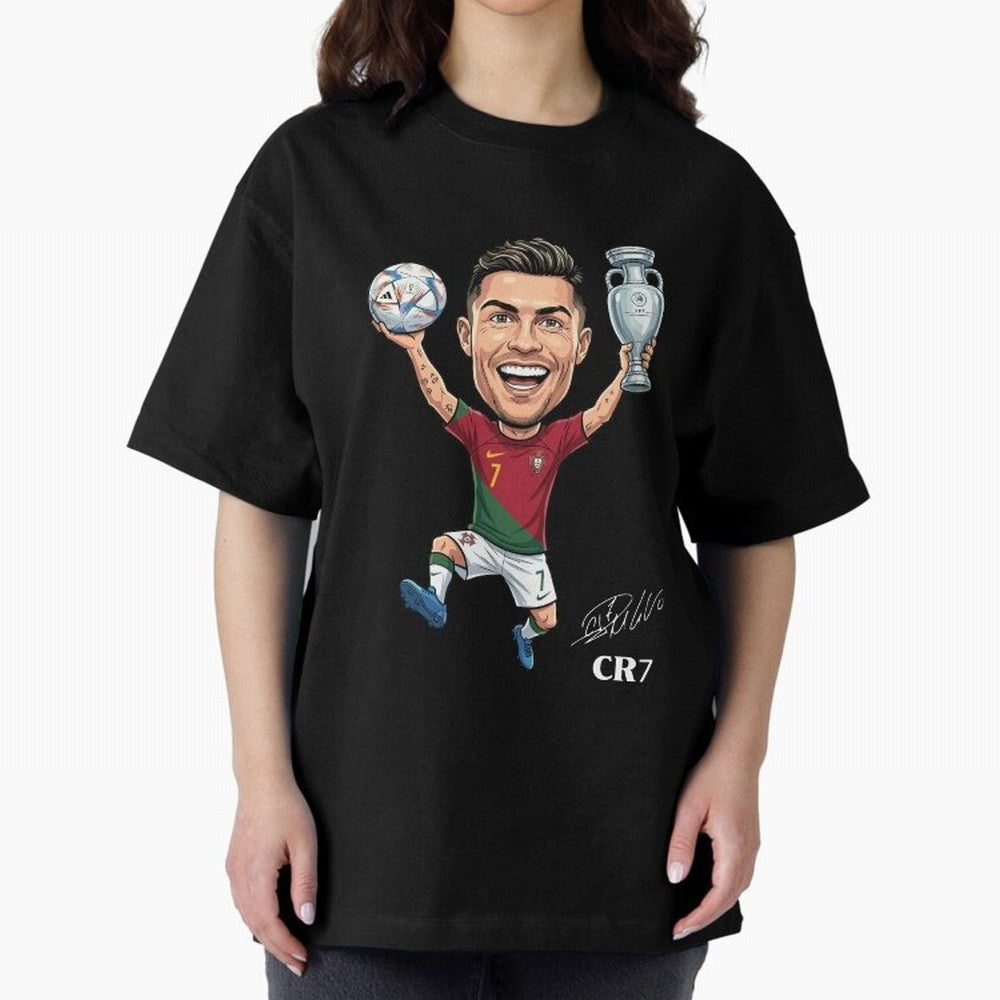 Cristiano Ronaldo Campion Oversized T-Shirt Support the Legends of FIFA World Cup 2026 Group Stage Built around Haaland, England and Germany Energy, Global Supporter Spirit, Legendary Goals, National Colors and Tournament Celebration; Ideal for