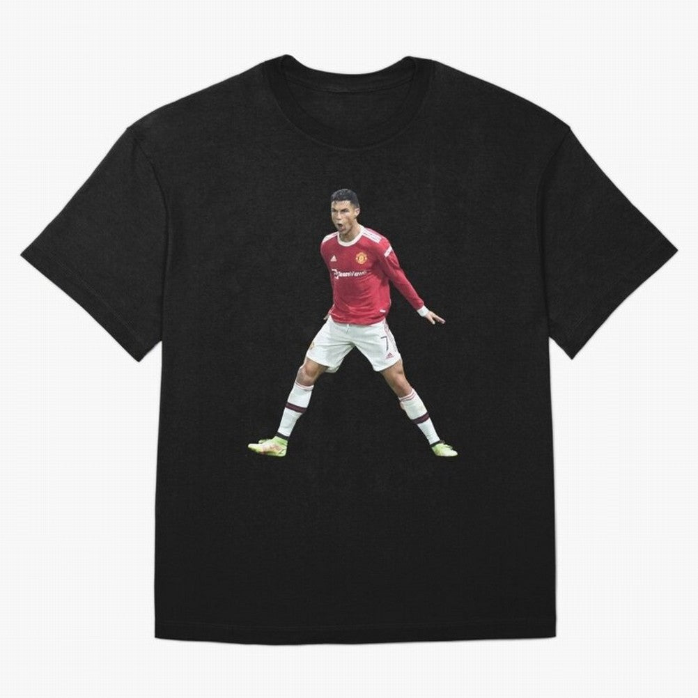 Ronaldo in Flight Oversized T-Shirt Celebrate Unforgettable Nights in Match Day Hype around FIFA World Cup 2026 Group Stage, Haaland and Mbappe, Argentina, Worldwide Fan Energy, Dramatic Goals, Stadium Lights and Championship Celebrations; Built
