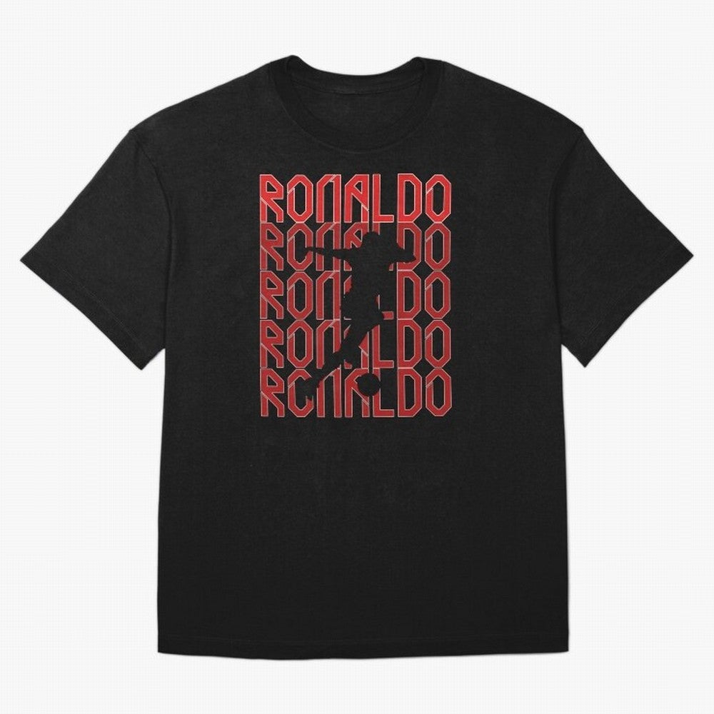 Cristiano Ronaldo Oversized T-Shirt Bring a Vintage Feel to FIFA World Cup 2026 USA Canada Mexico for Fans of CR7 and Messi and Argentina, Bringing Goal Celebration Energy, Supporter Heritage, Football Icons and Worldwide Tournament Joy; Great for