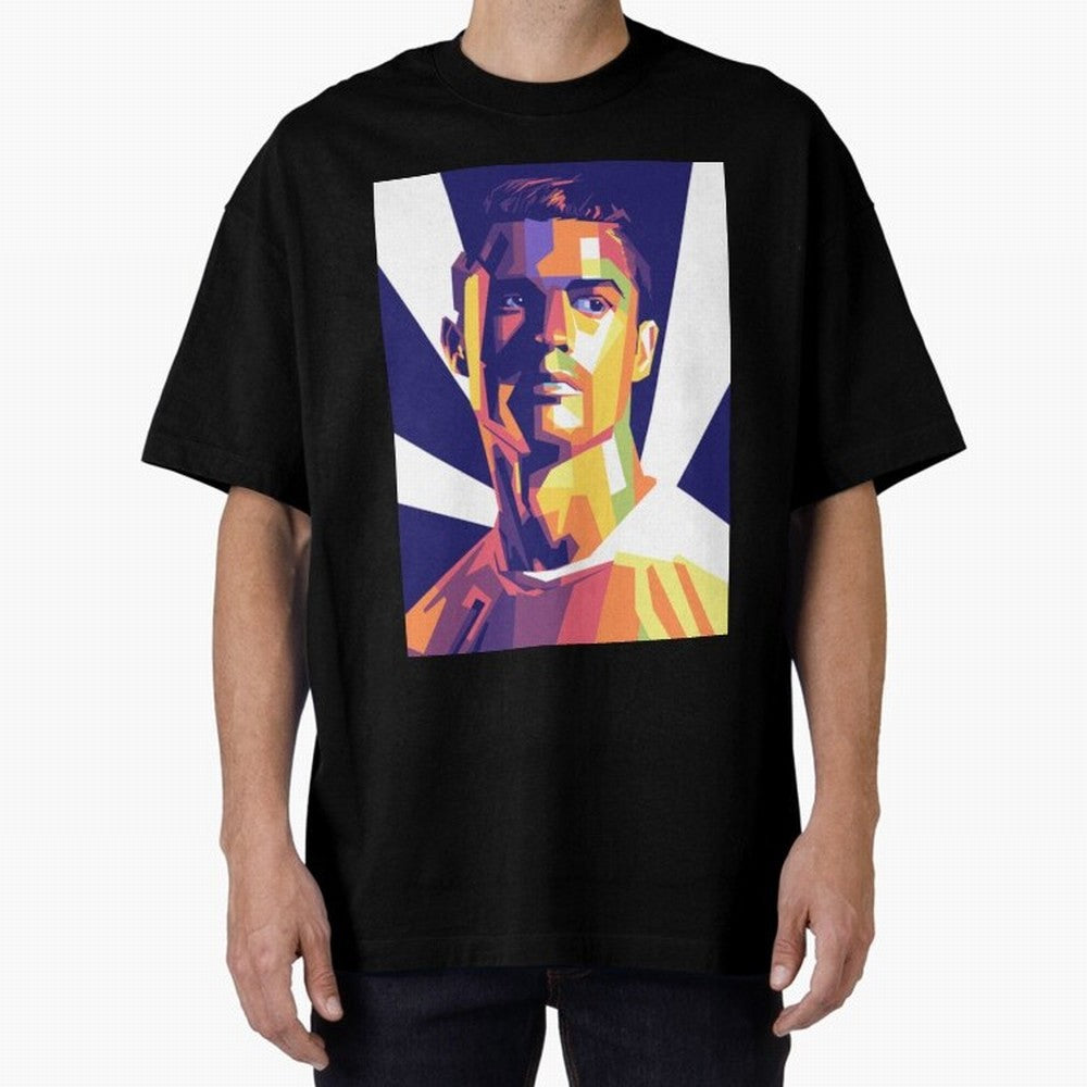 Cristiano Ronaldo cristiano ronaldo Oversized T-Shirt Celebrate National Team Dreams in Match Day Hype around FIFA World Cup 2026 Group Stage, Neymar, Argentina and Brazil, Championship Spirit, Famous Goals, Roaring Crowds and International