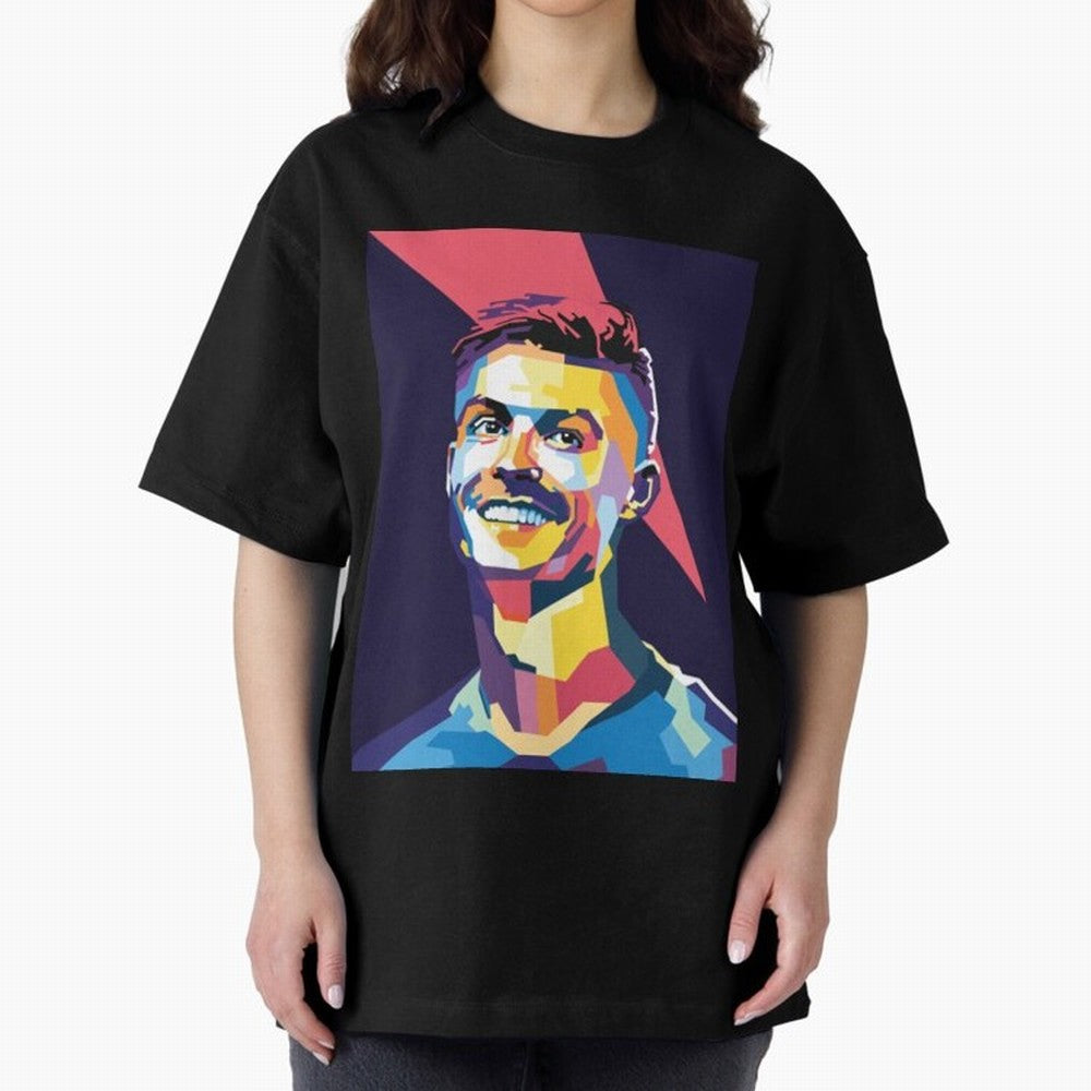 Cristiano Ronaldo Cristiano Ronaldo Oversized T-Shirt Back Your Heroes with FIFA World Cup 2026 Group Stage for Fans of Messi, Neymar and Mbappe and Netherlands, Bringing Soccer Culture, Superstar Moments, National Team Dreams and Competitive Fire;