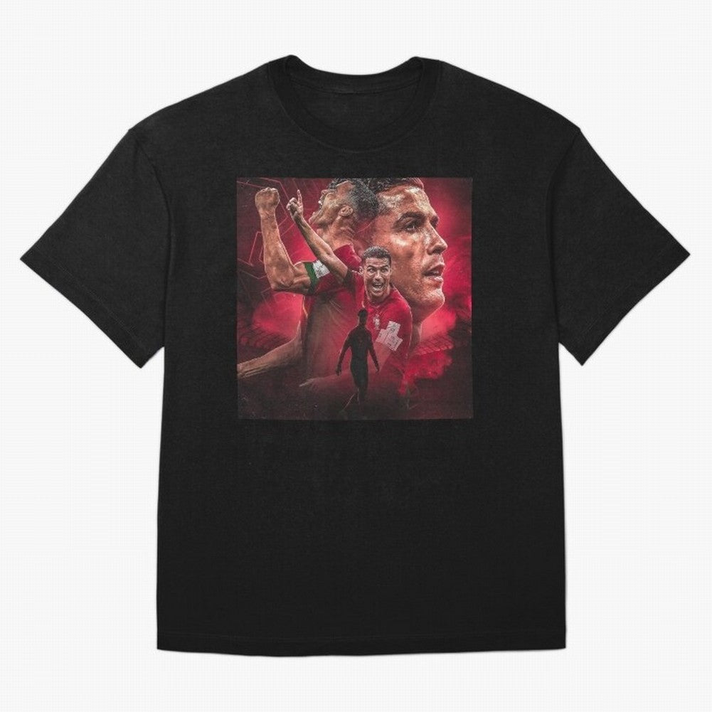 Cristiano Ronaldo - CR 7 Celebration Oversized T-Shirt Elevate Match Day Hype around FIFA World Cup 2026 Group Stage, Messi, Neymar and Mbappe, Argentina and Brazil, Tournament Hype, Historic Matchups, Family Viewing Parties and Global Sports