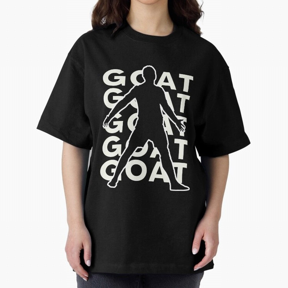 Cristiano Ronaldo the goat CR7 Oversized T-Shirt Build FIFA World Cup 2026 Spirit, Connected to Argentina and Brazil, Neymar, Haaland and Cristiano Ronaldo, Retro Football Energy, Iconic Rivalries, Trophy Chase Drama and Stadium Atmosphere; Perfect