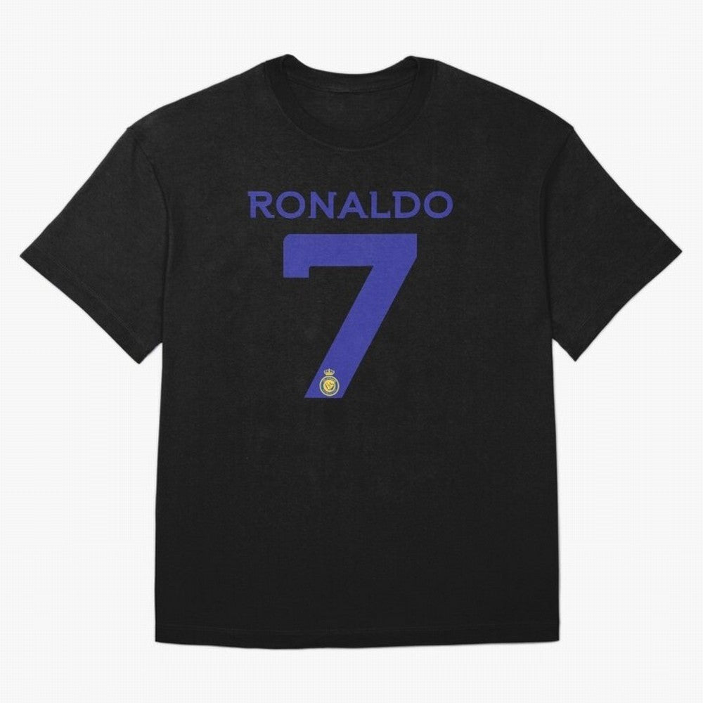 Ronaldo 7 Al-Nassr Football Club - Oversized T-Shirt Stand Out with Spirit from Global Football Passion for FIFA World Cup 2026 Group Stage, Highlighting Messi, Neymar and Mbappe, Argentina, Stadium Memories, Football Loyalty, International Chants