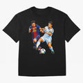 2 GOATS Oversized T-Shirt Celebrate Rivalries and Pride in FIFA World Cup 2026 USA Canada Mexico for Fans of Messi and Cristiano Ronaldo and Argentina, Bringing Football History, Final Match Energy, Crowd Noise and Once in a Lifetime Moments;