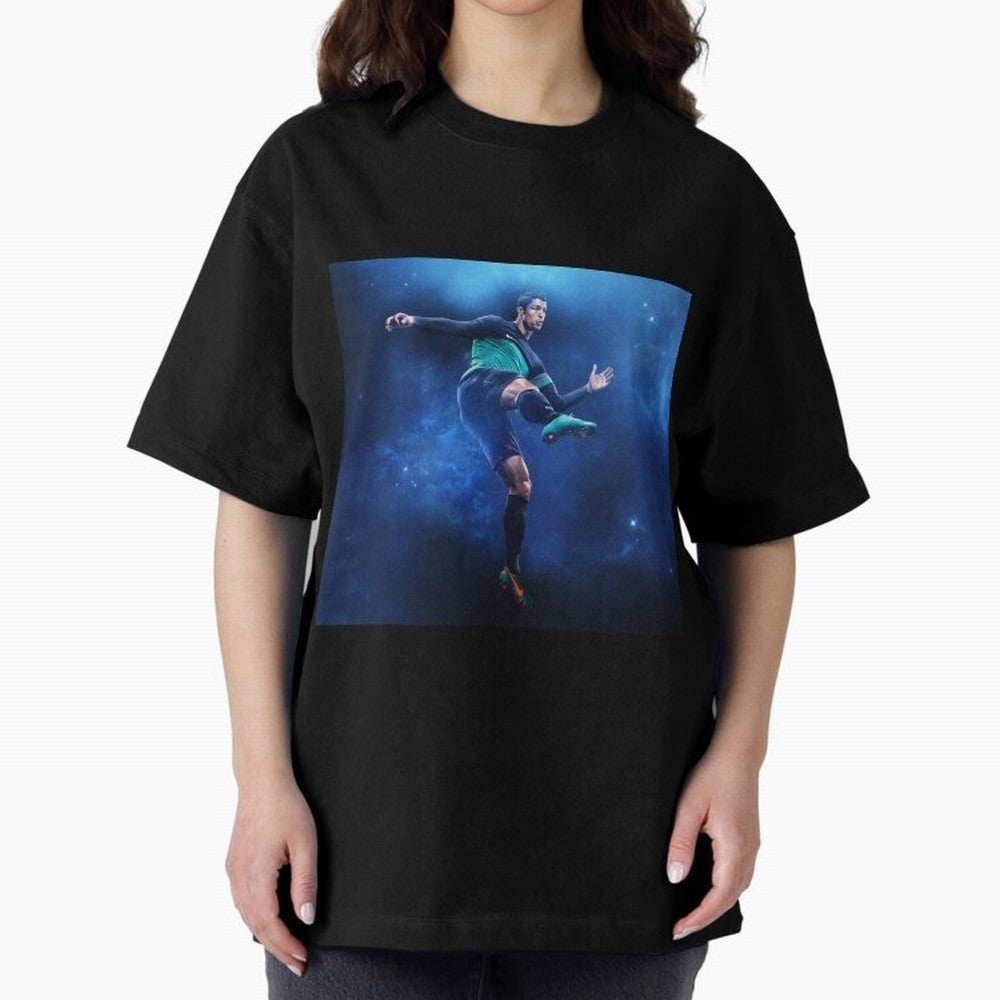 cristiano ronaldo #005 Oversized T-Shirt Celebrate Every Goal in the FIFA World Cup 2026 Group Stage Journey through Neymar, Haaland and Cristiano Ronaldo Highlights, France and Portugal Pride, Football History, Final Match Energy, Crowd Noise and