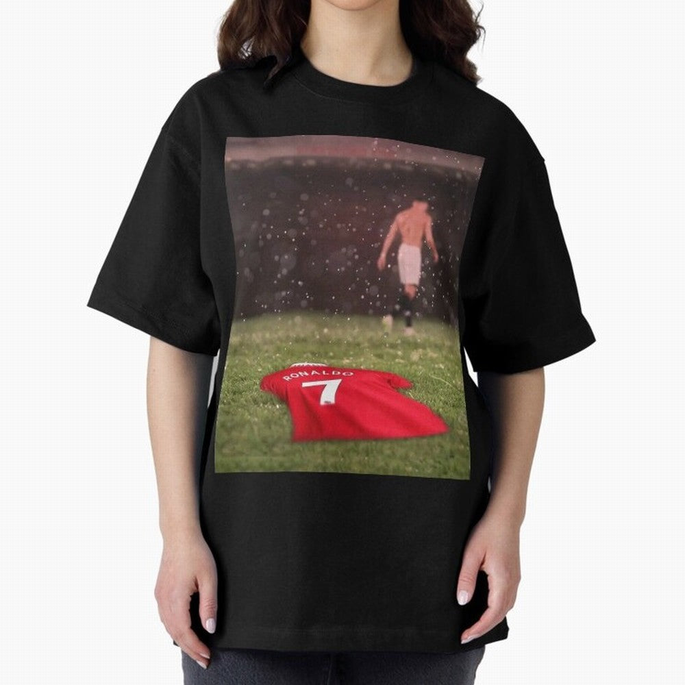 Cristiano Ronaldo Oversized T-Shirt Relive the Noise and Pride of Global Football Passion for FIFA World Cup 2026, Driven by Mbappe and Neymar, Spain and Netherlands, Champion Mindset, Group Stage Buzz, Knockout Tension and Passionate Fan Culture;