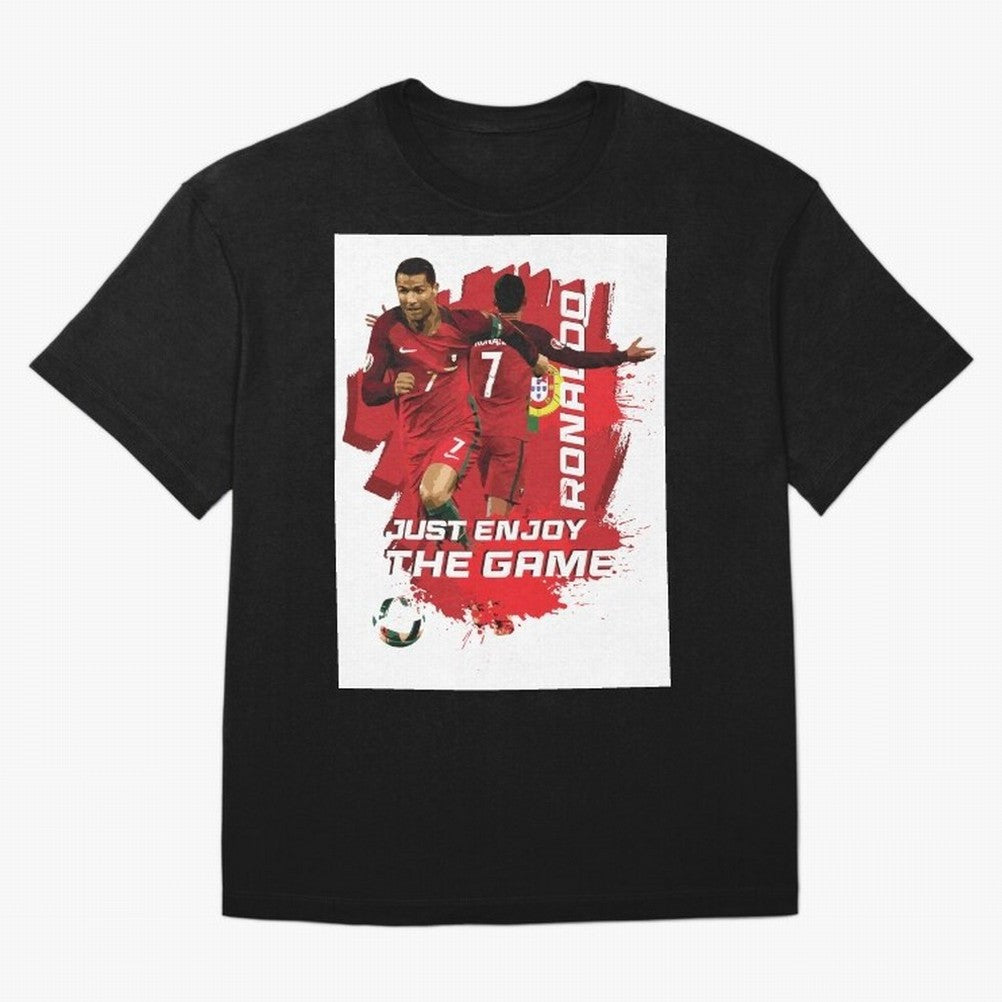 Cristiano Ronaldo Oversized T-Shirt Relive Global Football Passion for FIFA World Cup 2026 Group Stage, Connected to Cristiano Ronaldo, Haaland and CR7, France, Retro Football Energy, Iconic Rivalries, Trophy Chase Drama and Stadium Atmosphere;