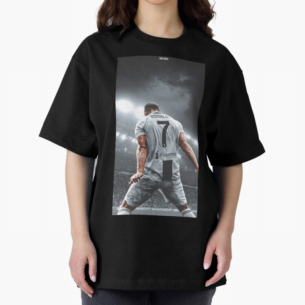 Cristiano Ronaldo Fantastic Oversized T-Shirt Cheer through Every Moment of FIFA World Cup 2026 Spirit, Made for England, France and Netherlands, CR7 and Messi, Football Festival Excitement, Trophy Ambitions, Country Rivalries and Star Player Buzz;