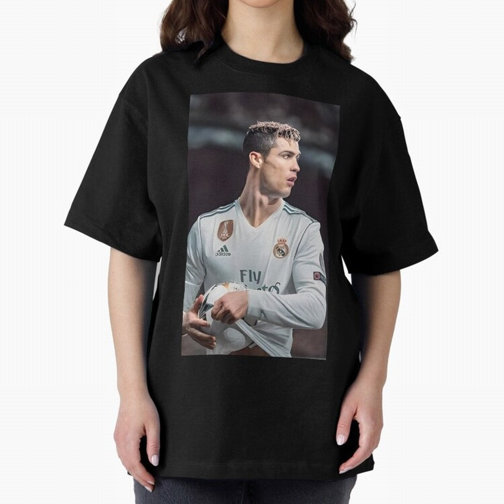 Cr7 Oversized T-Shirt Represent Football Lovers during FIFA World Cup 2026 Group Stage Spirit, Capturing France, Mbappe, Soccer Culture, Superstar Moments, National Team Dreams and Competitive Fire; Great for Supporters Who Love Legendary Players,