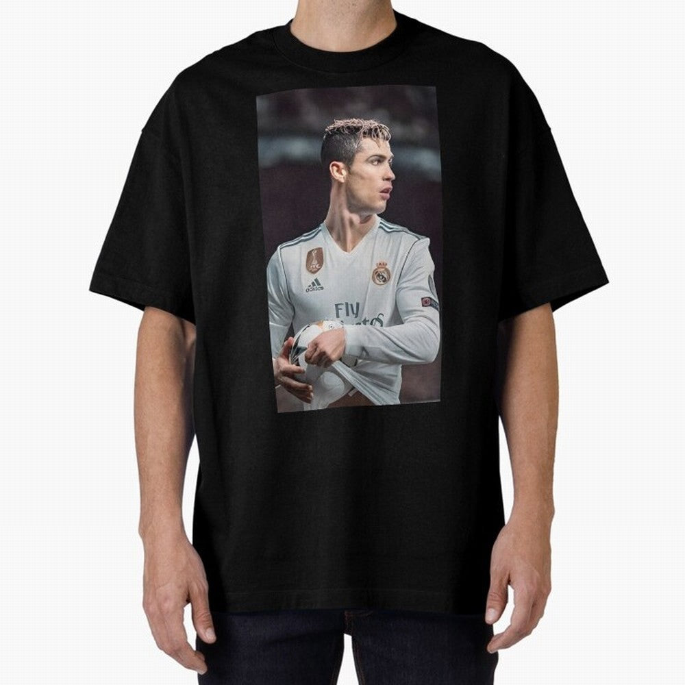 Cr7 Oversized T-Shirt Represent Football Lovers during FIFA World Cup 2026 Group Stage Spirit, Capturing France, Mbappe, Soccer Culture, Superstar Moments, National Team Dreams and Competitive Fire; Great for Supporters Who Love Legendary Players,