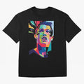 CR7 Sketch Oversized T-Shirt Follow the Final Road of FIFA World Cup 2026 Spirit, Capturing France and Portugal, Messi and Cristiano Ronaldo, Goal Celebration Energy, Supporter Heritage, Football Icons and Worldwide Tournament Joy; Ideal for Fans