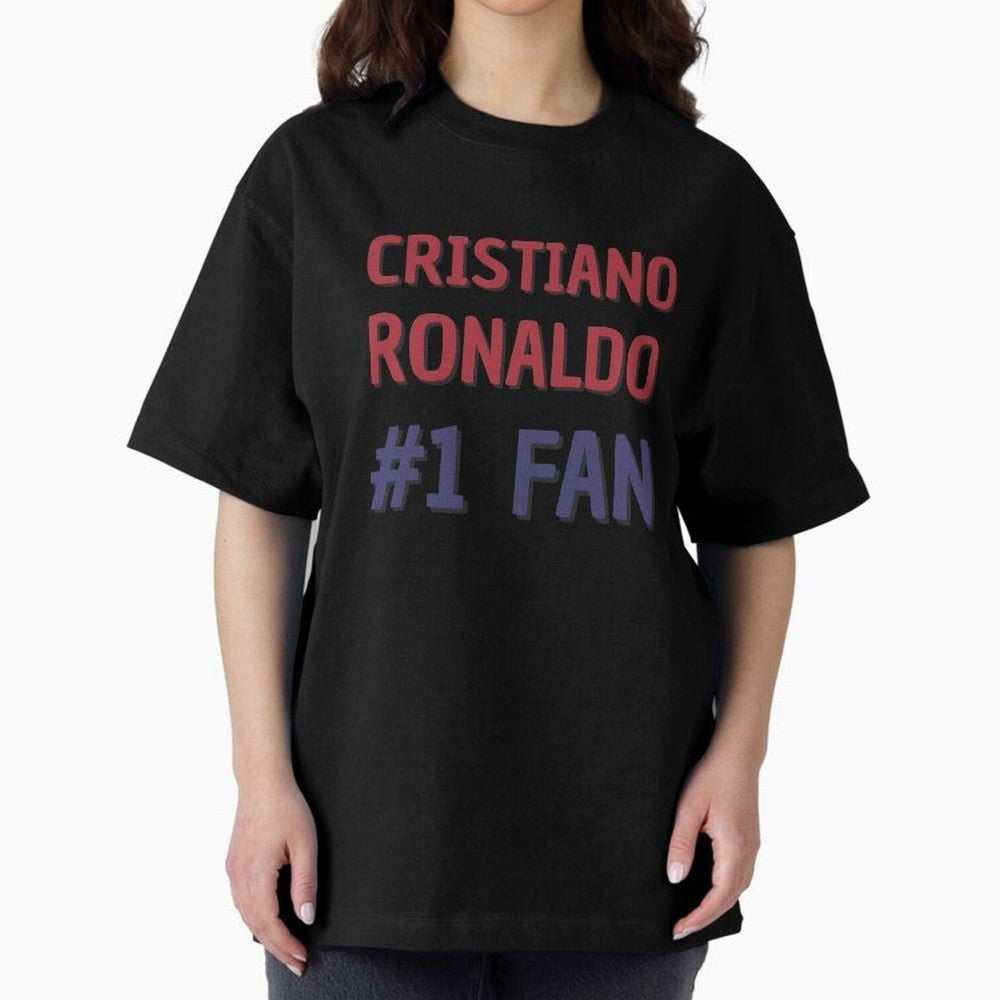 Cristiano Ronaldo - #1 Fan Oversized T-Shirt Capture FIFA World Cup 2026 with Messi and Cristiano Ronaldo, Portugal, Spain and Germany Energy, Football History, Final Match Energy, Crowd Noise and Once in a Lifetime Moments; Great for Supporters