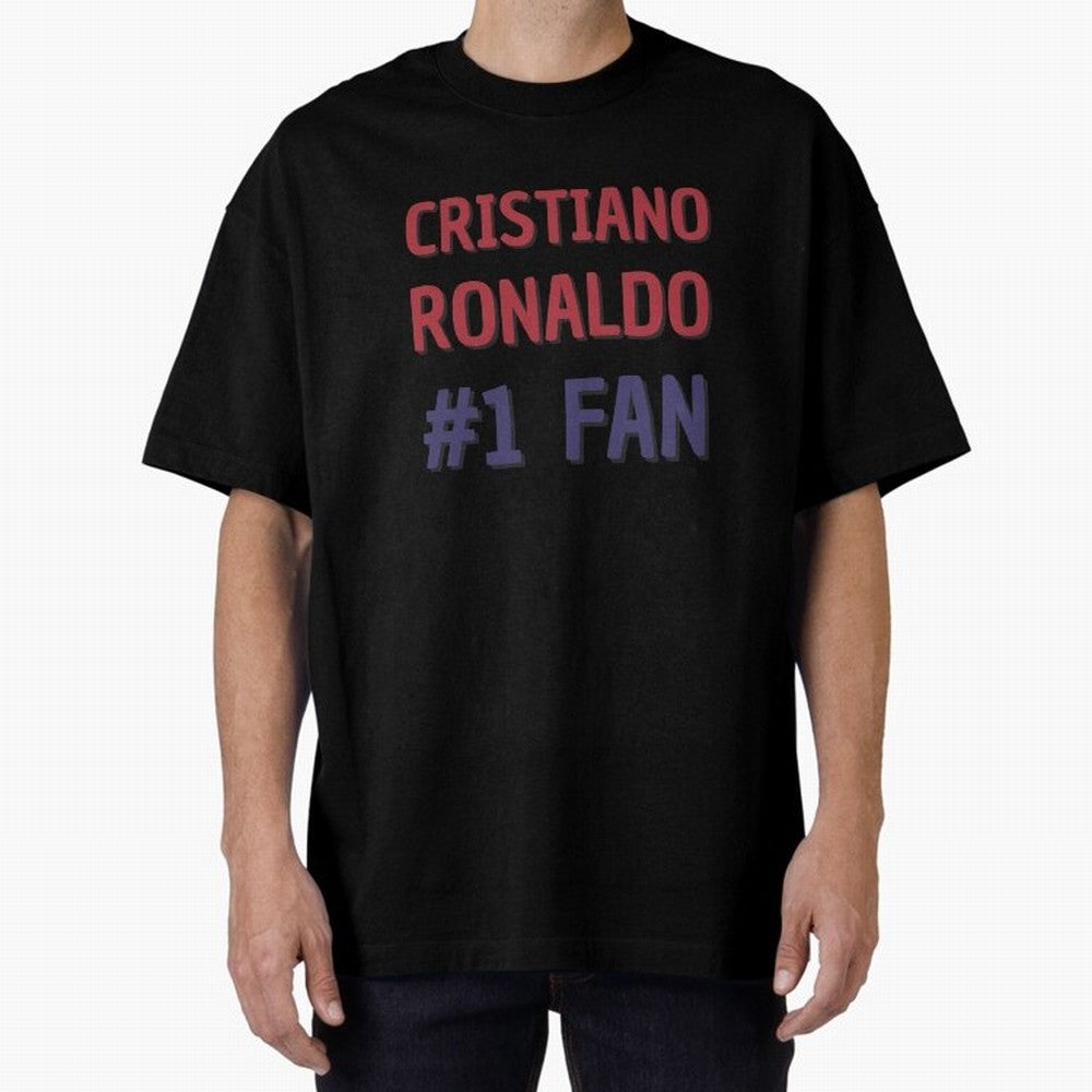 Cristiano Ronaldo - #1 Fan Oversized T-Shirt Capture FIFA World Cup 2026 with Messi and Cristiano Ronaldo, Portugal, Spain and Germany Energy, Football History, Final Match Energy, Crowd Noise and Once in a Lifetime Moments; Great for Supporters