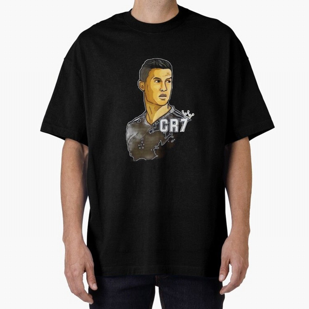 Cristiano Ronaldo digital art Oversized T-Shirt Feel FIFA World Cup 2026 Group Stage for Fans of Cristiano Ronaldo, Haaland and CR7 and Netherlands, Bringing Fan Favorite Moments, National Team Passion, Big Match Drama and Soccer History; Built for