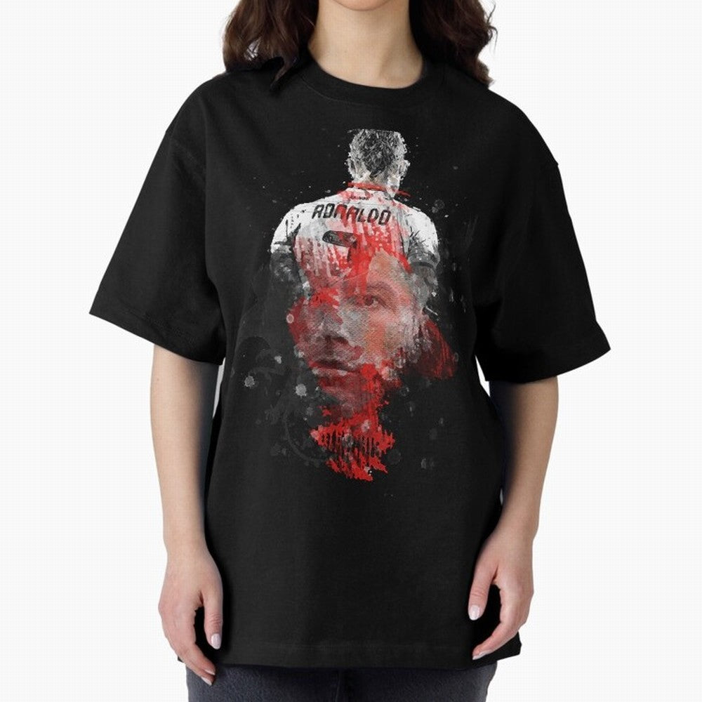 cristiano ronaldo Oversized T-Shirt Show Passion for the Stars of FIFA World Cup 2026 USA Canada Mexico Spirit, Filled with Argentina, Neymar, Retro Football Energy, Iconic Rivalries, Trophy Chase Drama and Stadium Atmosphere; Built for Supporters
