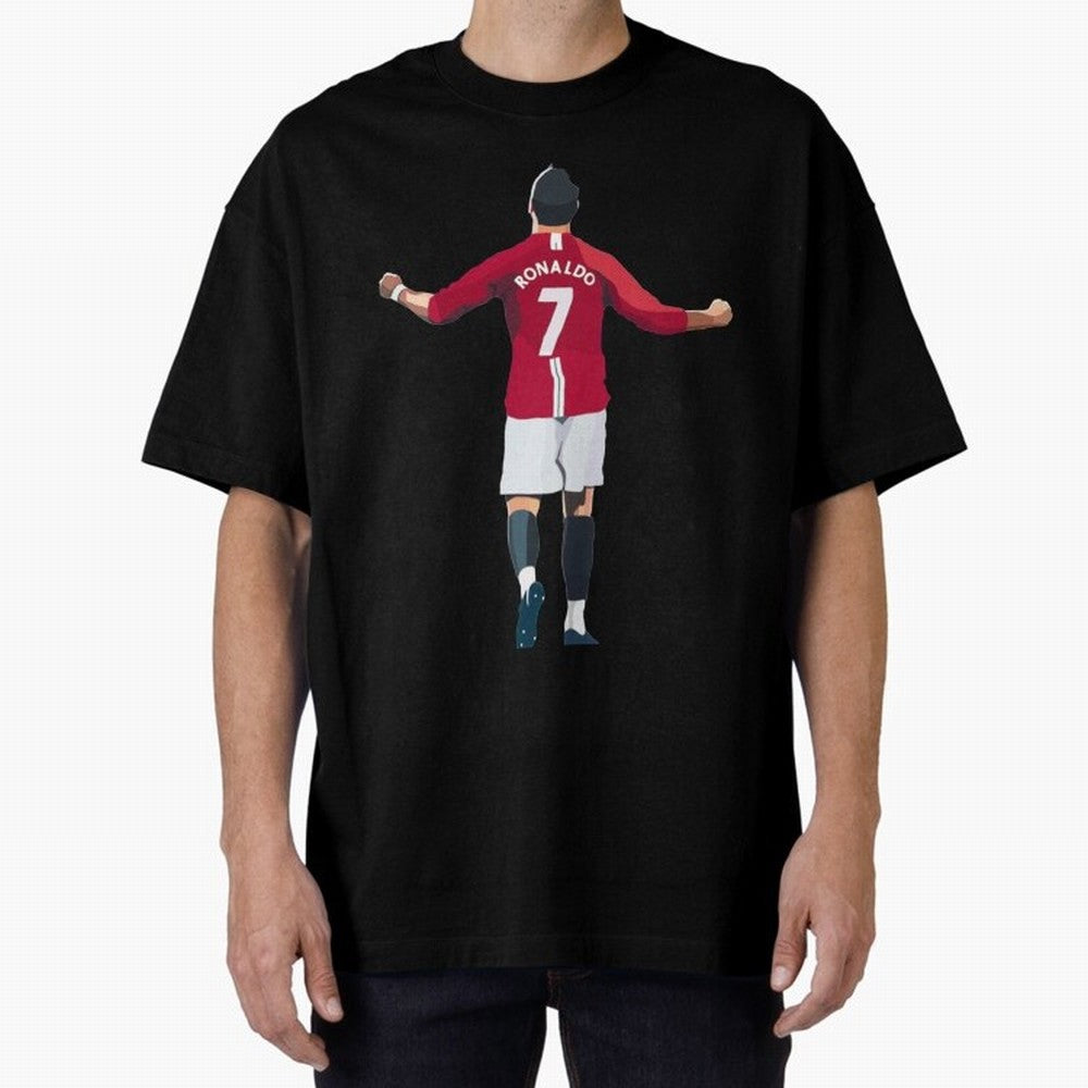 Cristiano Ronaldo Legend Cristiano Ronaldo Oversized T-Shirt Relive Global Football Passion for FIFA World Cup 2026, Filled with Mbappe, Germany, Retro Football Energy, Iconic Rivalries, Trophy Chase Drama and Stadium Atmosphere; Great for Watch