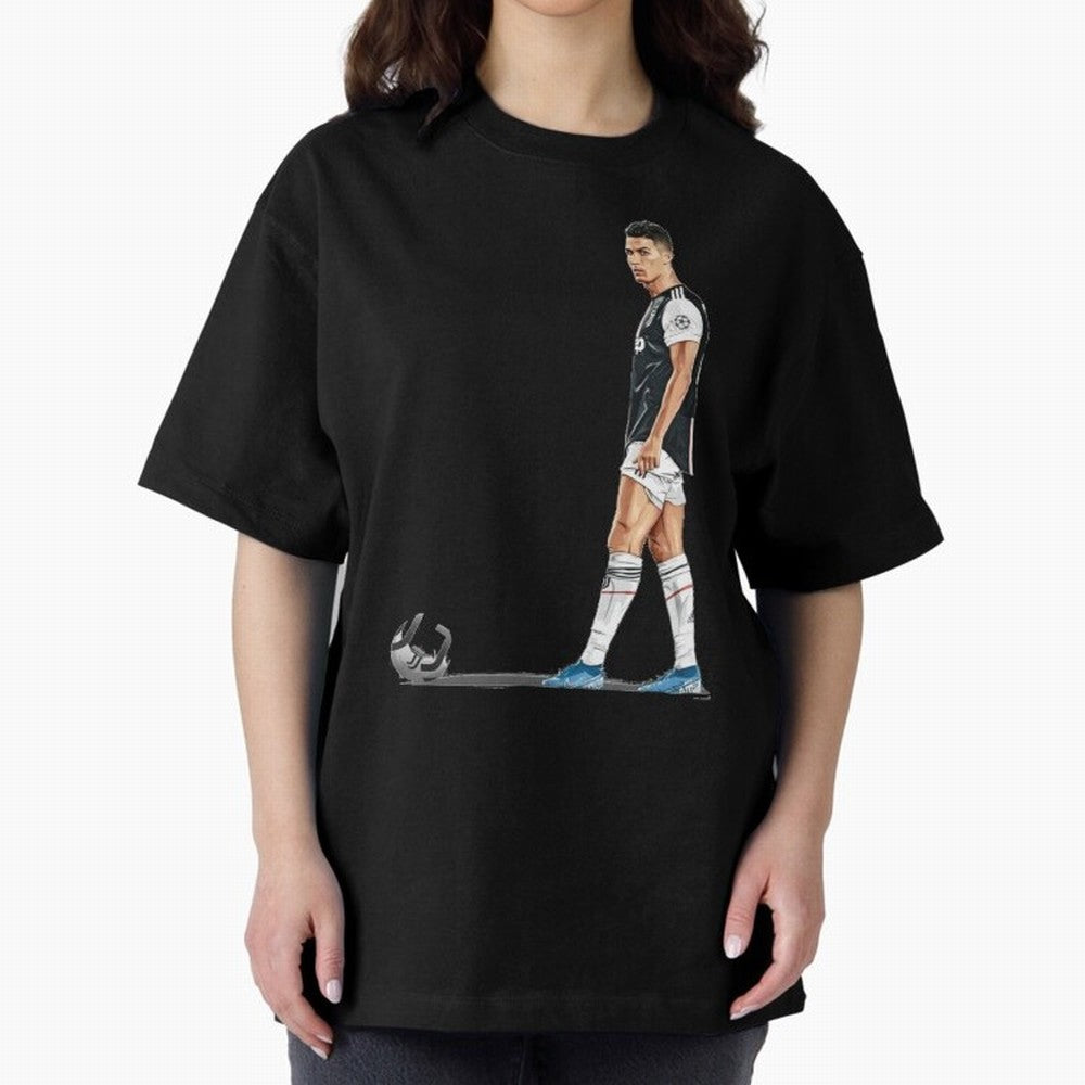 Ronaldo Watercolor Oversized T-Shirt Relive the Noise and Pride of the FIFA World Cup 2026 Group Stage Journey through Neymar Highlights, England Pride, Classic Soccer Heritage, Championship Pressure, Fan Loyalty and International Pride; Built for