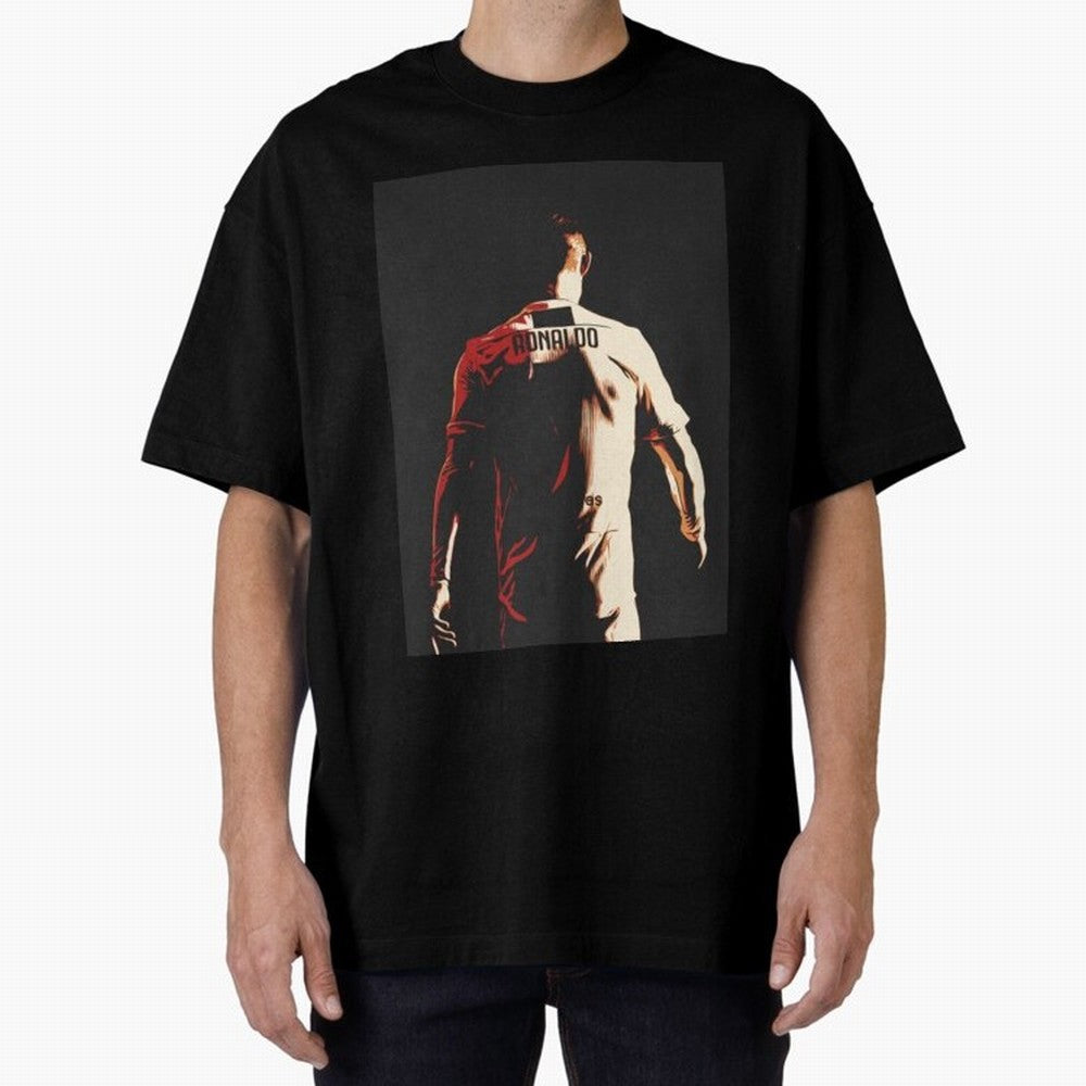 Cristiano Ronaldo Cristiano Ronaldo Juventus Oversized T-Shirt Celebrate Unforgettable Nights in Match Day Hype around FIFA World Cup 2026 Group Stage, Cristiano Ronaldo, Haaland and CR7, England, France and Netherlands, Classic Soccer Heritage,