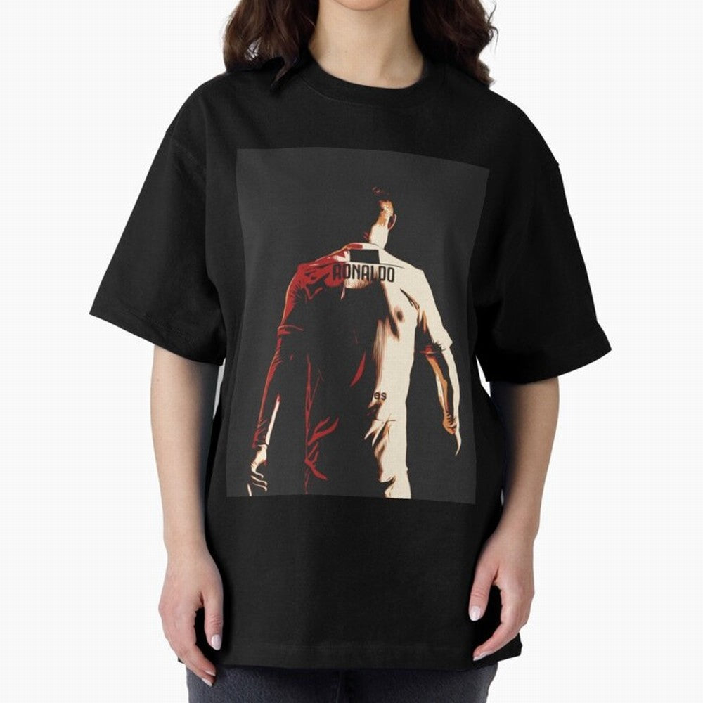Cristiano Ronaldo Cristiano Ronaldo Juventus Oversized T-Shirt Celebrate Unforgettable Nights in Match Day Hype around FIFA World Cup 2026 Group Stage, Cristiano Ronaldo, Haaland and CR7, England, France and Netherlands, Classic Soccer Heritage,