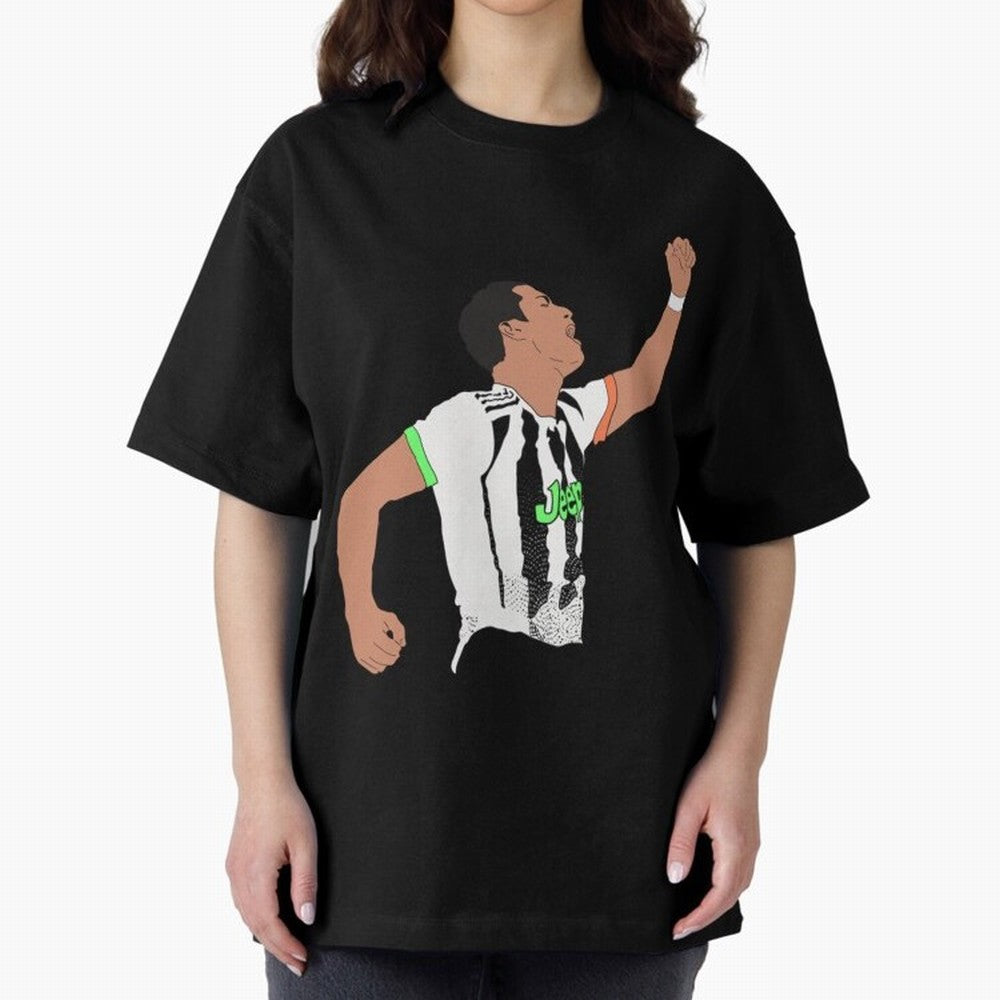 Cristiano Ronaldo Cristiano Ronaldo Juve Oversized T-Shirt Celebrate Global Football Passion for FIFA World Cup 2026, Driven by Messi, Neymar and Mbappe, Brazil, Soccer Culture, Superstar Moments, National Team Dreams and Competitive Fire; Perfect