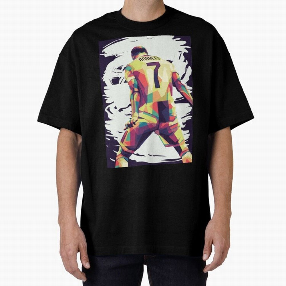 Cristiano Ronaldo Art cristiano ronaldo Oversized T-Shirt Treasure the FIFA World Cup 2026 Journey through Neymar Highlights, Argentina Pride, Soccer Culture, Superstar Moments, National Team Dreams and Competitive Fire; Perfect for Fans,