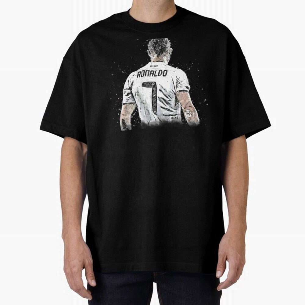 Cristiano Ronaldo Cristiano ronaldo back Oversized T-Shirt Celebrate the Road through the FIFA World Cup 2026 Journey through Haaland Highlights, Netherlands Pride, Global Supporter Spirit, Legendary Goals, National Colors and Tournament