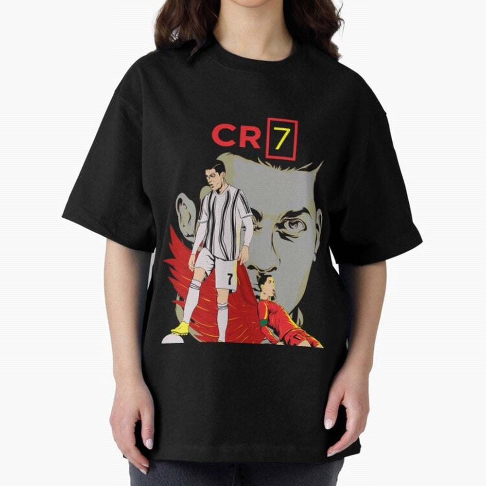 Cristiano Ronaldo Cristiano Ronaldo cr7 Oversized T-Shirt Get Ready for the FIFA World Cup 2026 Journey through Haaland Highlights, Germany Pride, Sports Nostalgia, International Competition, Famous Players and Unforgettable Victories; Ideal for