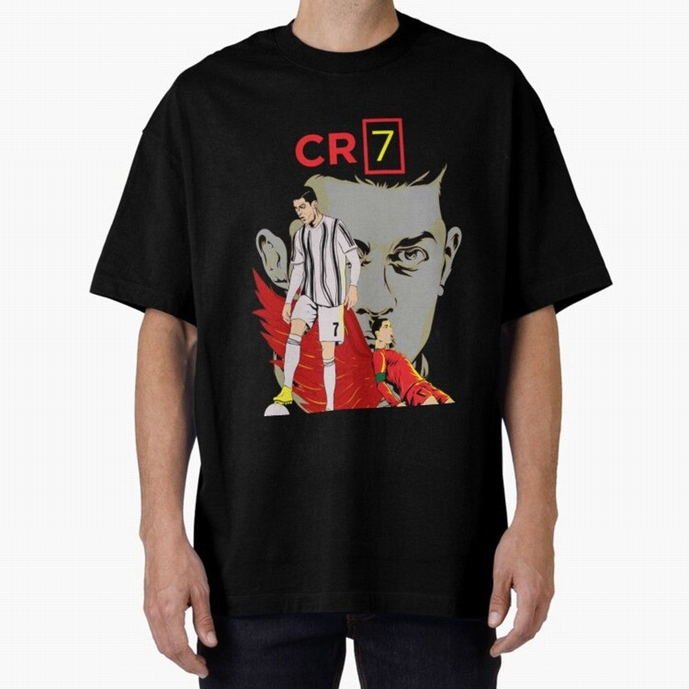 Cristiano Ronaldo Cristiano Ronaldo cr7 Oversized T-Shirt Get Ready for the FIFA World Cup 2026 Journey through Haaland Highlights, Germany Pride, Sports Nostalgia, International Competition, Famous Players and Unforgettable Victories; Ideal for