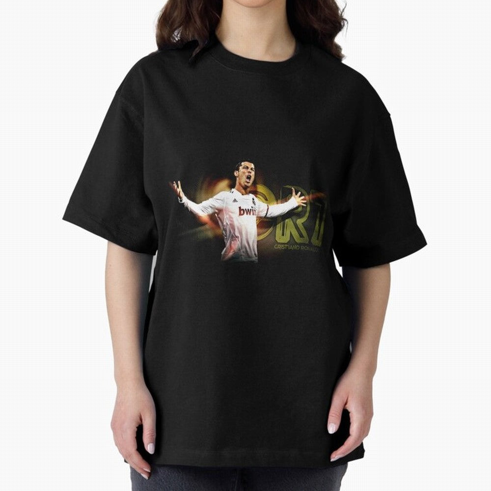 cristiano ronaldo 887 Oversized T-Shirt Celebrate Every Goal in FIFA World Cup 2026 USA Canada Mexico for Fans of Haaland and Mbappe and Argentina, France and Brazil, Bringing Tournament Hype, Historic Matchups, Family Viewing Parties and Global