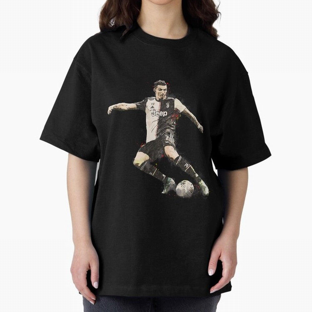 Cristiano Ronaldo Oversized T-Shirt Support Iconic Players in Global Football Passion for FIFA World Cup 2026 Group Stage, Inspired by CR7, Germany, Match Day Excitement, Supporter Culture, Golden Goals and Global Football Passion; Made for Die