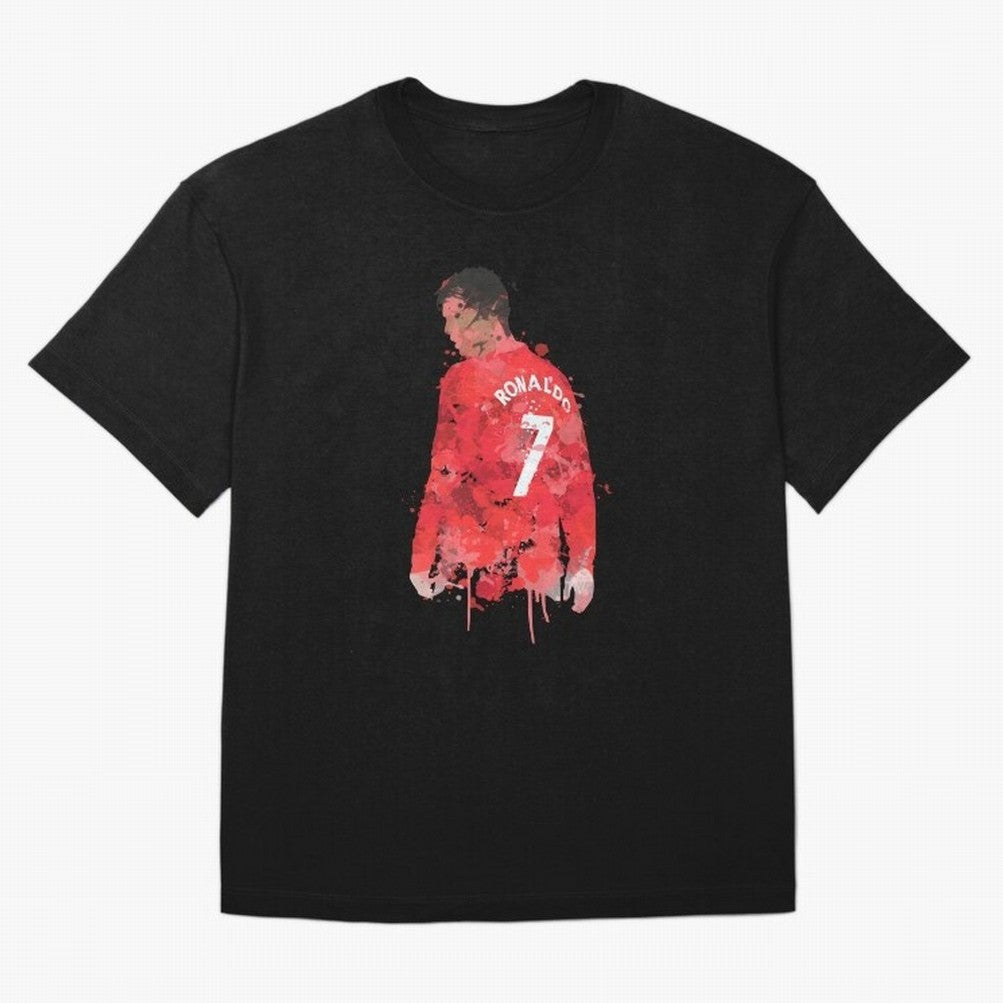 Cristiano Ronaldo - Manchester United Legend Art Oversized T-Shirt Enjoy the Biggest Football Party of FIFA World Cup 2026 Group Stage with Neymar, France Energy, Football History, Final Match Energy, Crowd Noise and Once in a Lifetime Moments;