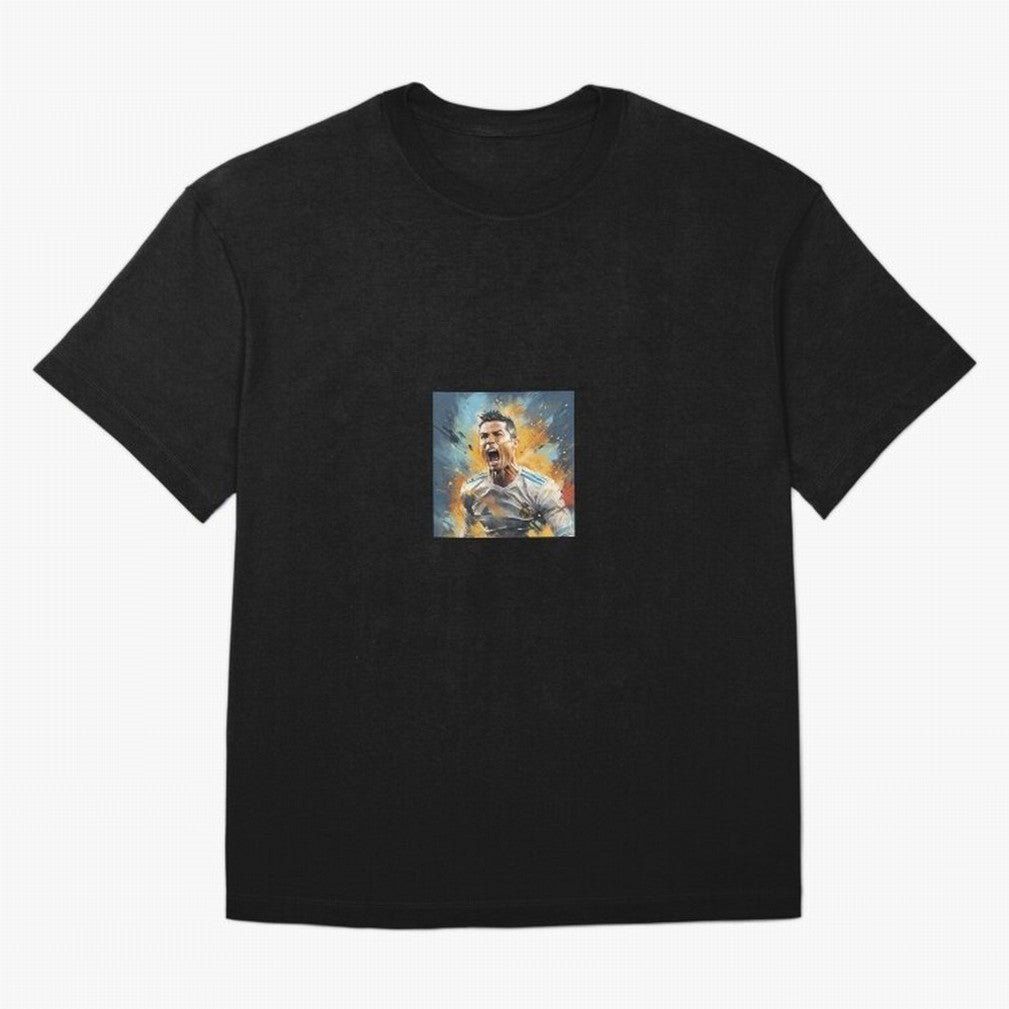 Cristiano Ronaldo Oversized T-Shirt Honor the Football Icons of FIFA World Cup 2026 Group Stage for Fans of Messi, Neymar and Mbappe and Germany, Bringing Fan Favorite Moments, National Team Passion, Big Match Drama and Soccer History; Perfect for